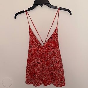 Cute peplum tank top!